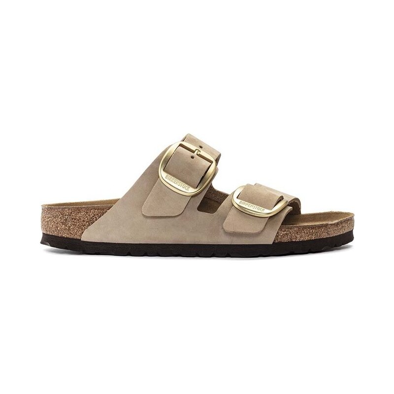 Nubukové šľapky Birkenstock Arizona Big Buckle 53966127