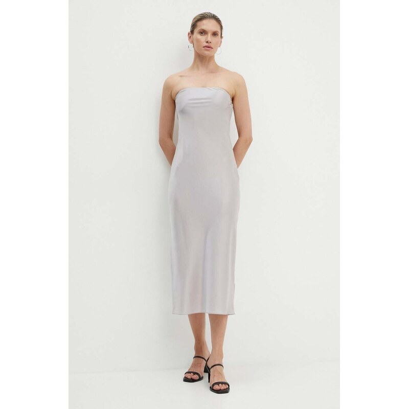 Šaty s prímesou hodvábu Samsoe Samsoe SAELINA 54214087