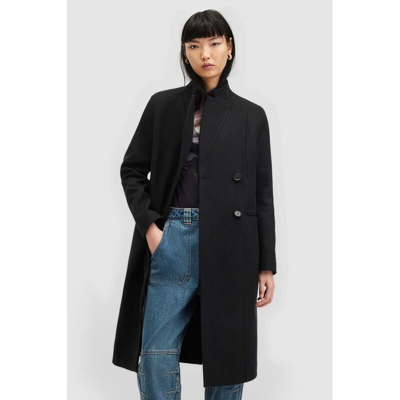 Vlnený kabát AllSaints SIDNEY 65372211
