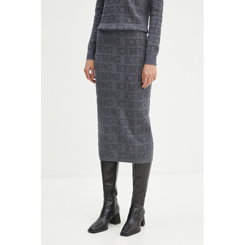 Vlnená sukňa Iceberg 64310703