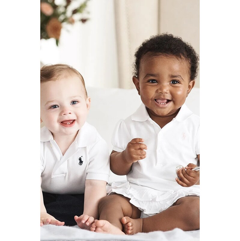 Detská bavlnená polokošeľa Polo Ralph Lauren 56373914