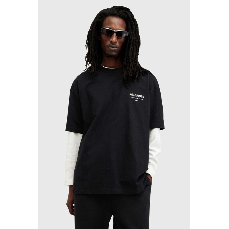 Bavlnené tričko AllSaints UNDERGROUND 63995903