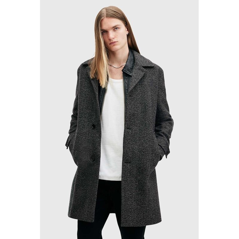 Vlnený kabát AllSaints FINCHER 63995832
