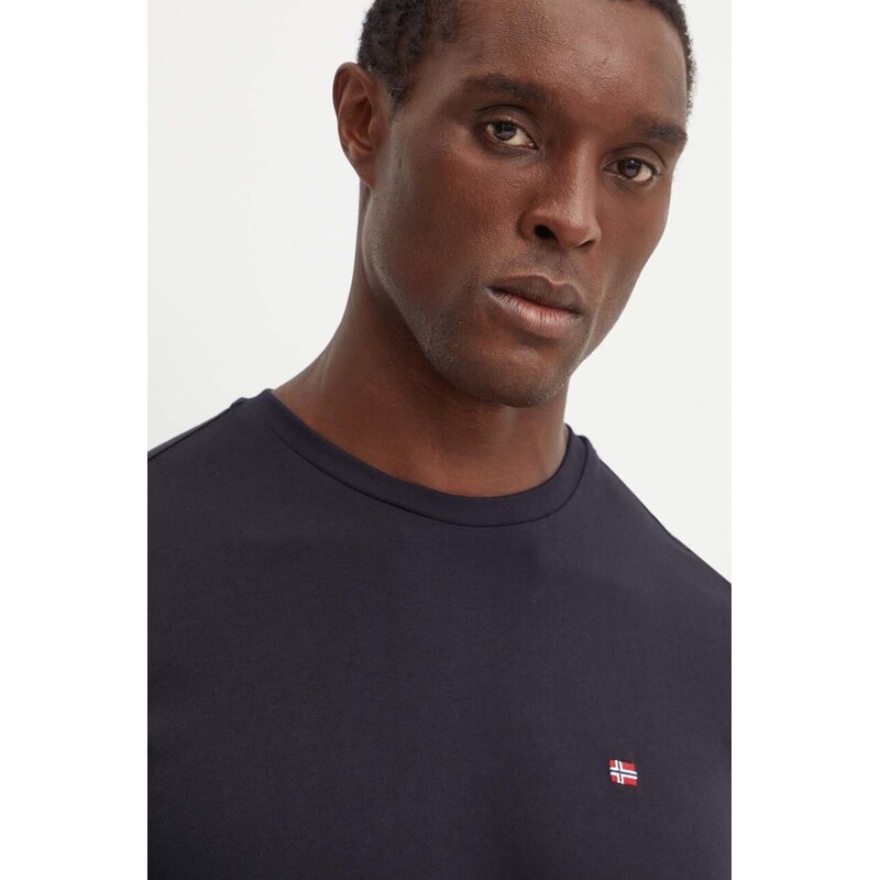 Bavlnené tričko s dlhým rukávom Napapijri Salis LS 56804097