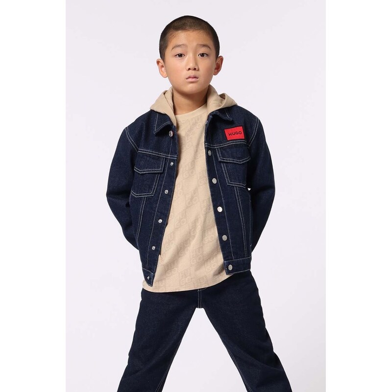 Detská rifľová bunda HUGO 56773681
