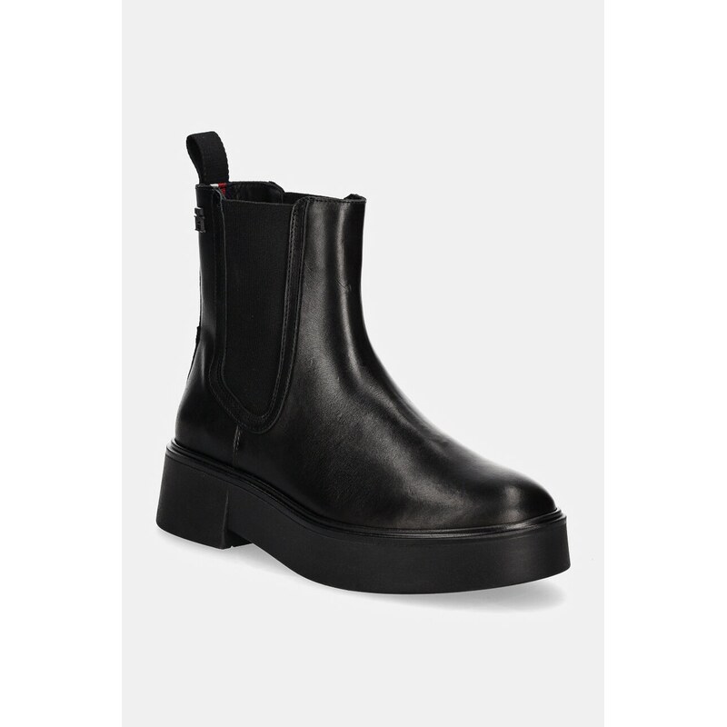 Kožené topánky chelsea Tommy Hilfiger MINIMAL LEATHER CHELSEA LOGOTAPE 57240316