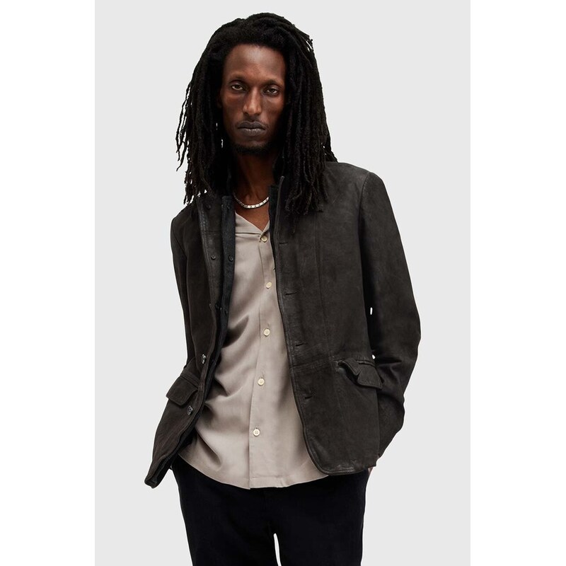 Kožená bunda AllSaints SURVEY LTHR BLAZER 65064823