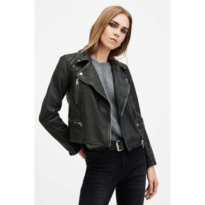 Kožená bunda AllSaints CARGO BIKER 63996094