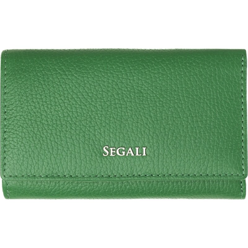 SEGALI Dámska kožená peňaženka SG-27074 zelená 64452336