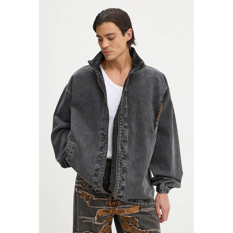 Rifľová bunda Y/Project EVERGREEN PINCHED LOGO DENIM WINDBREAKER 58368210
