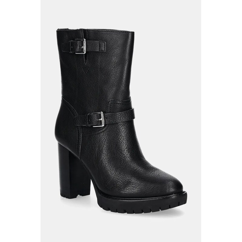 Kožené členkové topánky Lauren Ralph Lauren Lyvia 58374439