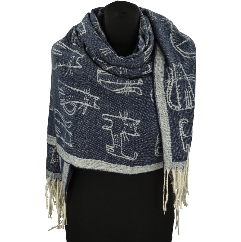 Dámsky šál tmavo modrá - Firenze Casey tmavo modra 66048663