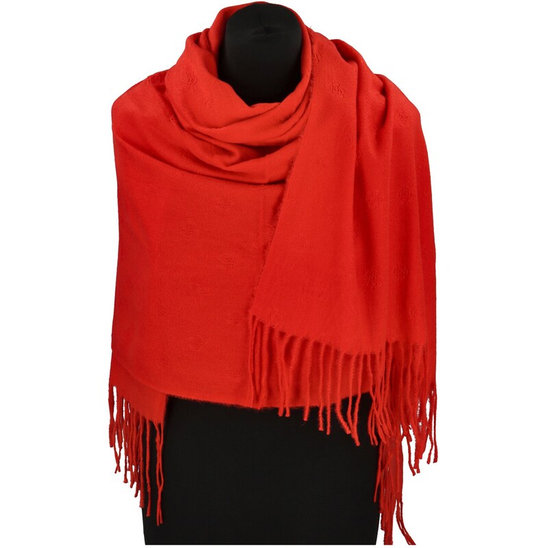Firenze Módny dámsky šál Beate, červený 66694516