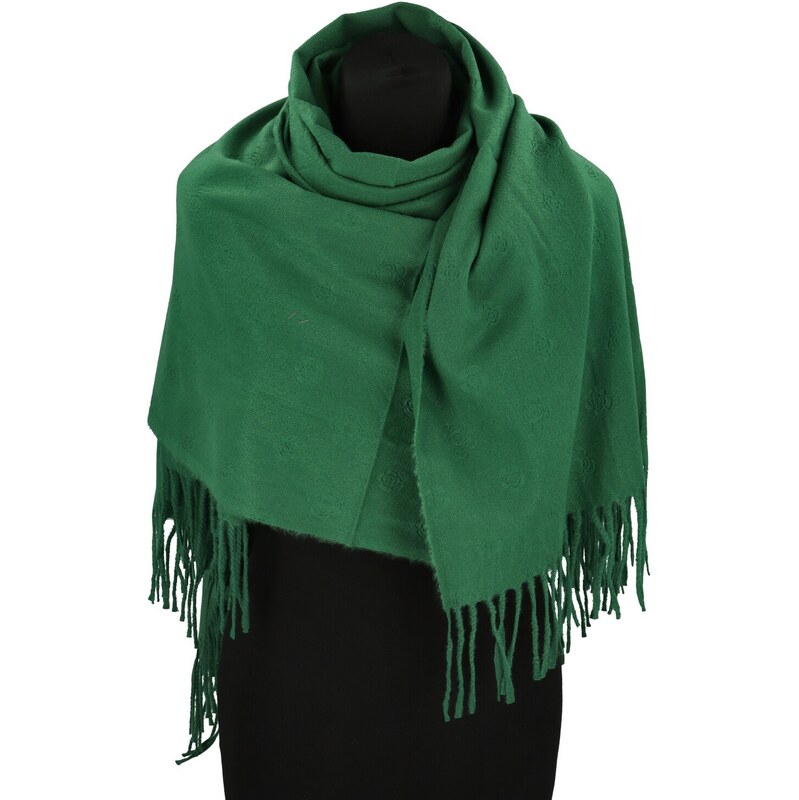 Firenze Módny dámsky šál Beate, tmavo zelený 66852890
