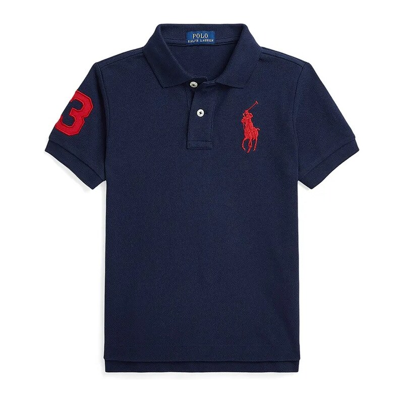 Detská bavlnená polokošeľa Polo Ralph Lauren 60321502