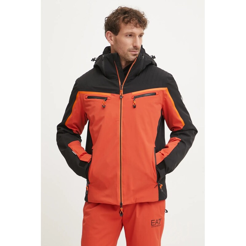 Lyžiarska bunda EA7 Emporio Armani Kitzbuhel Colorblock Logo 60861130