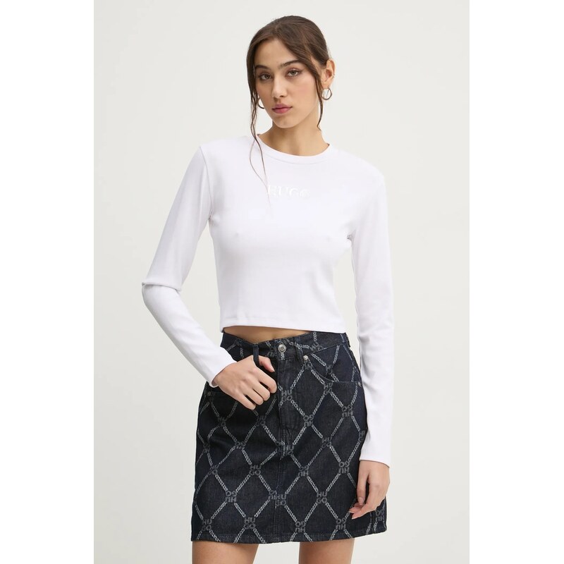 Tričko s dlhým rukávom Hugo Blue 66512185