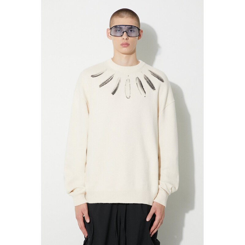 Bavlnený sveter Marcelo Burlon Aop Wind Feather 61025392