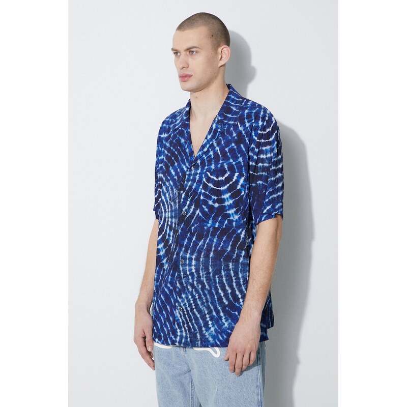 Košeľa Marcelo Burlon Aop Soundwaves Hawaii Shirt 61025394