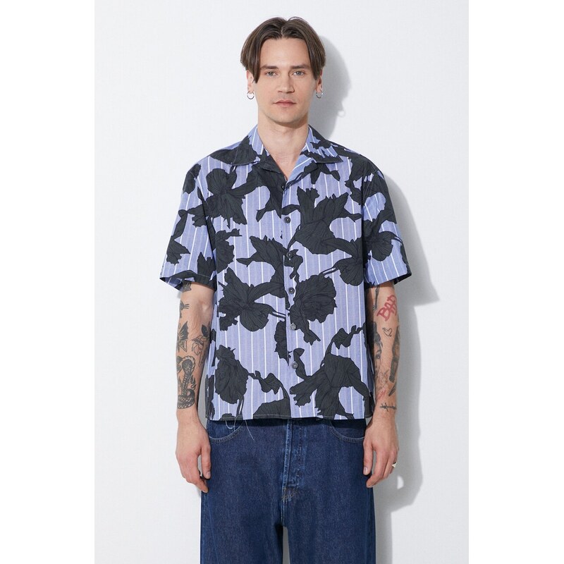 Bavlnená košeľa Neil Barrett Boxy Bold Flowers Print Short Sleeve 61025486