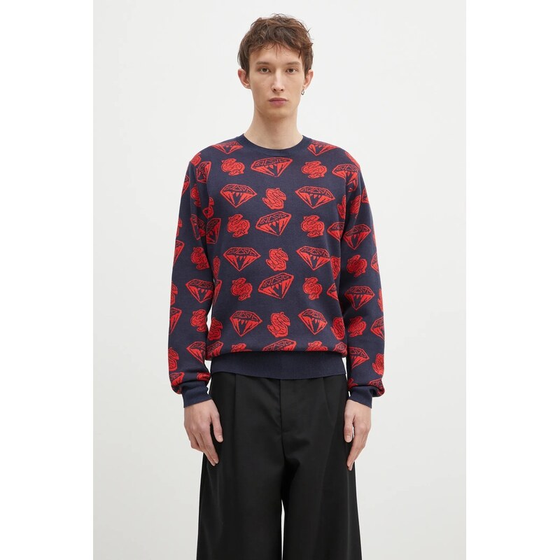 Sveter s prímesou vlny Billionaire Boys Club Diamonds & Dollars 63658672