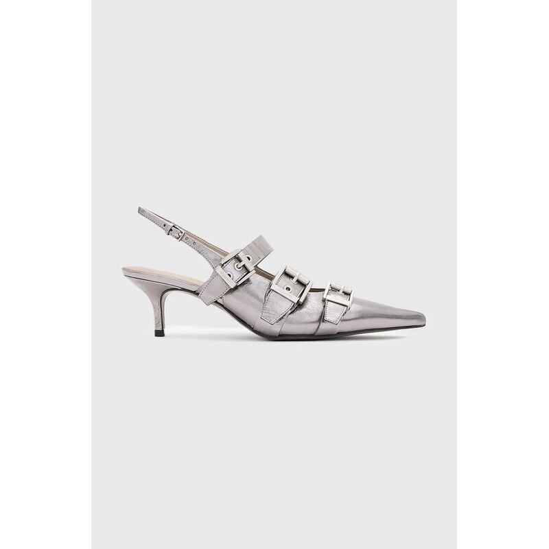 Kožené lodičky AllSaints Grace Buckle Heel 63996273