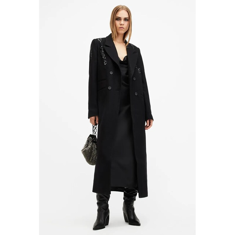Vlnený kabát AllSaints ELLEN 63996315