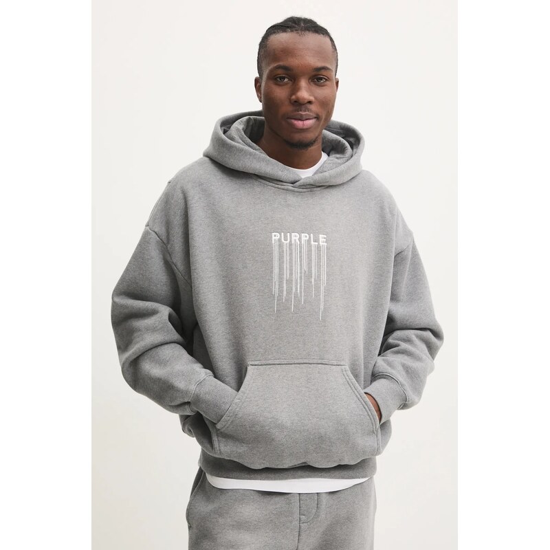 Bavlnená mikina PURPLE BRAND HWT FLEECE PO HOODY 61611707