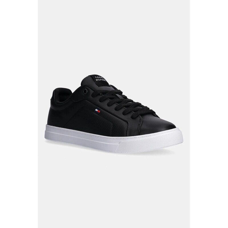 Kožené tenisky Tommy Hilfiger ICON COURT PINPERF LTH 61816001
