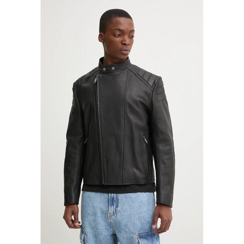 Kožená bunda HUGO 61923555