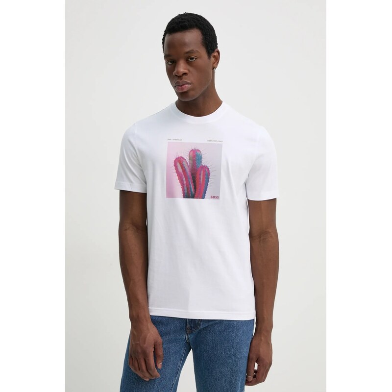 Bavlnené tričko BOSS Orange 62217522