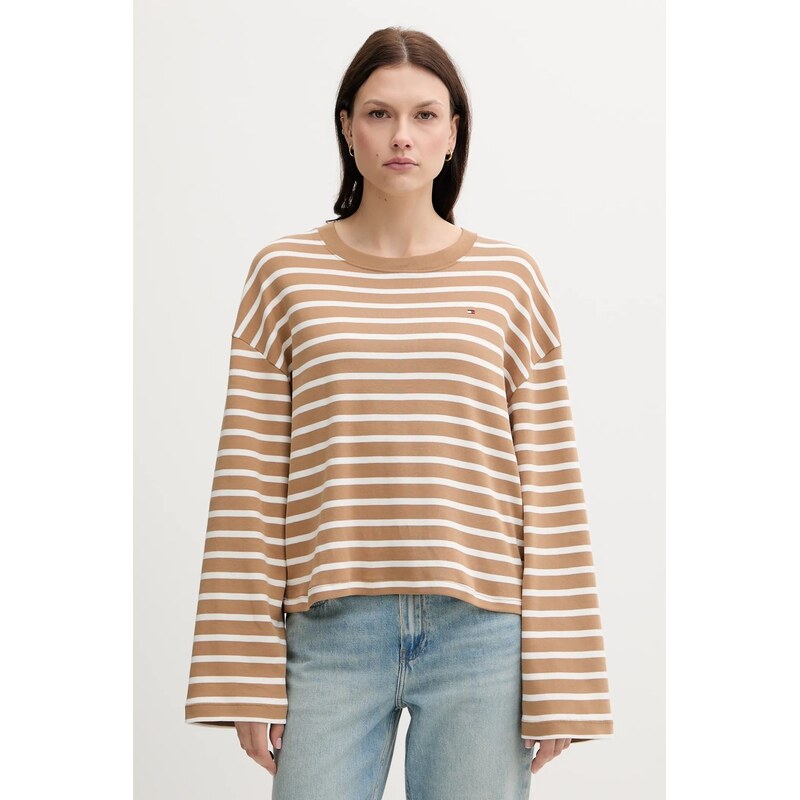 Bavlnené tričko s dlhým rukávom Tommy Hilfiger 66512392