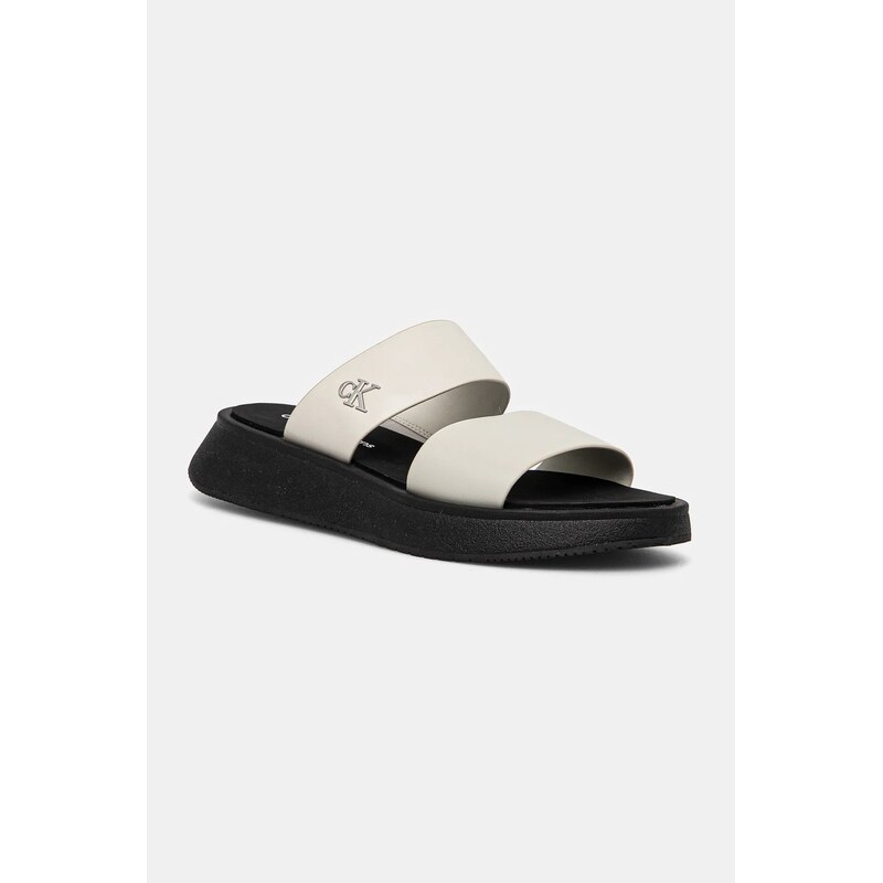 Šľapky Calvin Klein Jeans SANDAL SLIDE DOUBLE STRAP 62712138