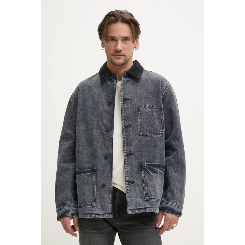 Rifľová bunda PURPLE BRAND WORKWEAR ROYALTIES CANVAS 62349997