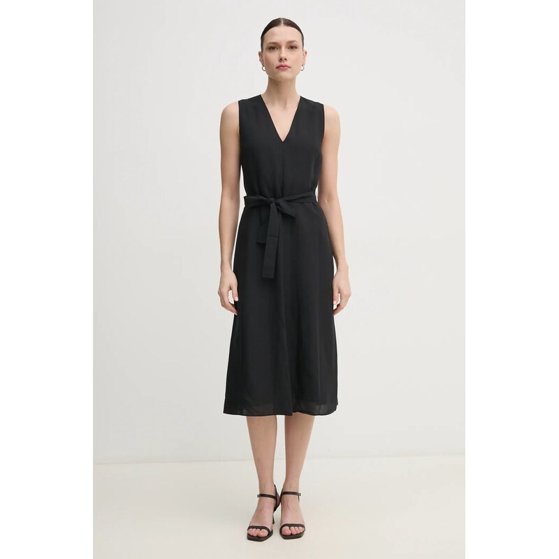 Šaty s prímesou ľanu Calvin Klein 62326229