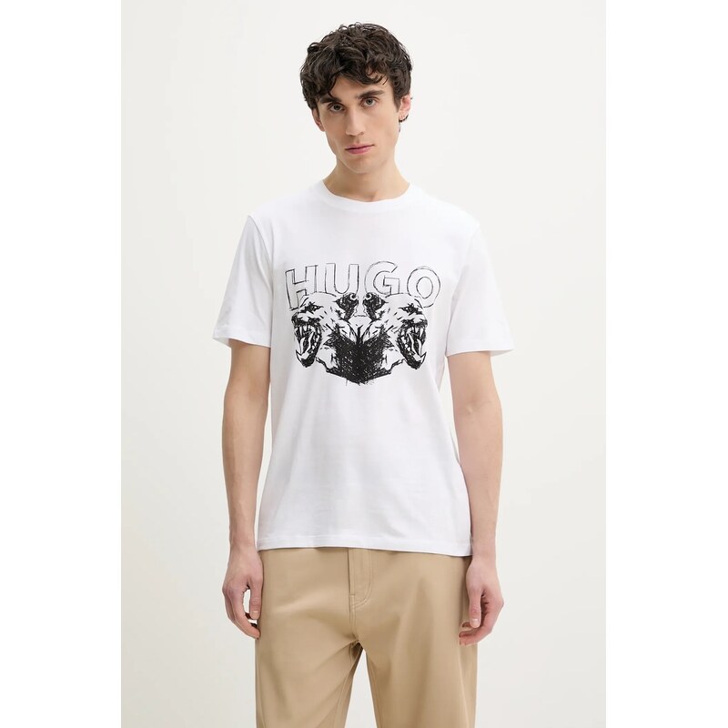 Bavlnené tričko HUGO Durro 62398760