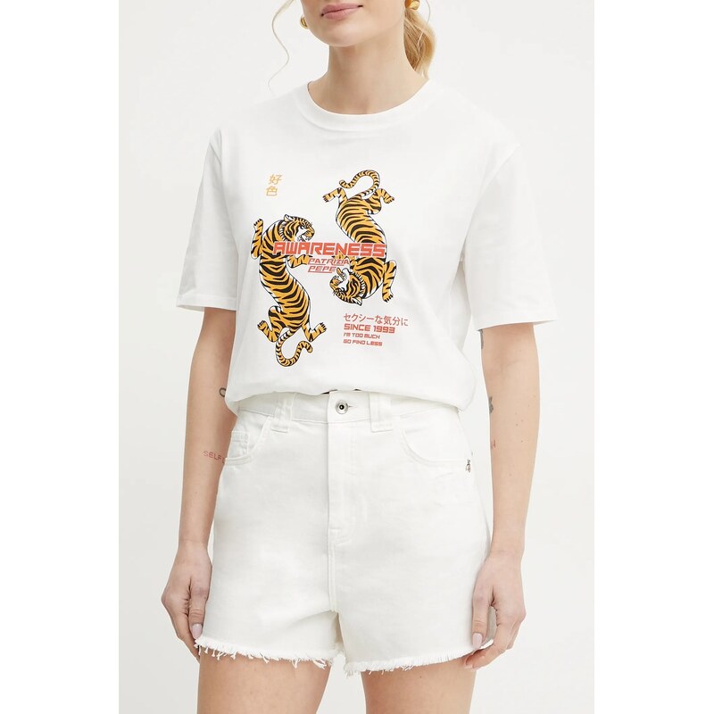 Rifľové krátke nohavice Patrizia Pepe 64325503