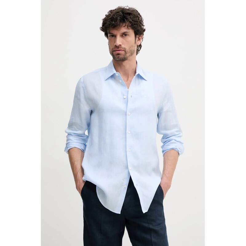 Ľanová košeľa Emporio Armani 62737697