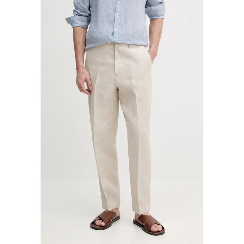 Ľanové nohavice Tommy Hilfiger 62737938