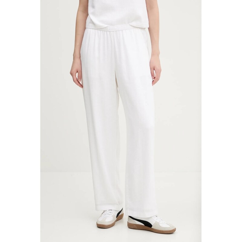 Ľanové nohavice Abercrombie & Fitch 62738177