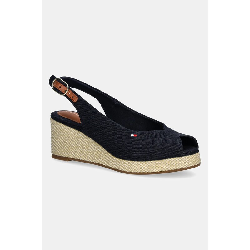 Sandále Tommy Hilfiger FLAG MID WEDGE ESPAD SLINGBACK 62851880