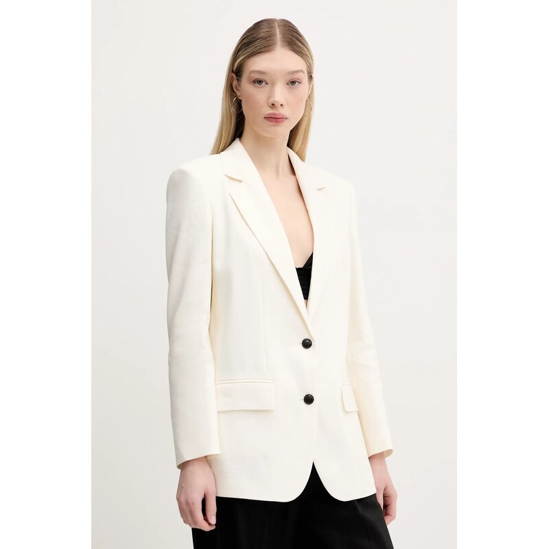 Ľanové sako HUGO 63079256