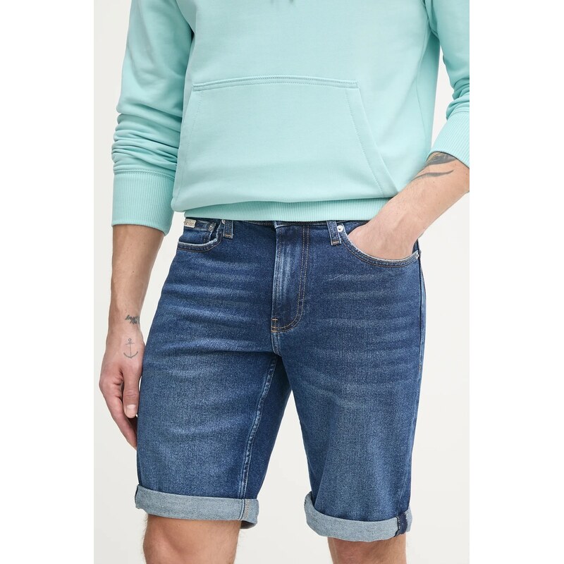 Rifľové krátke nohavice Calvin Klein Jeans 66613919