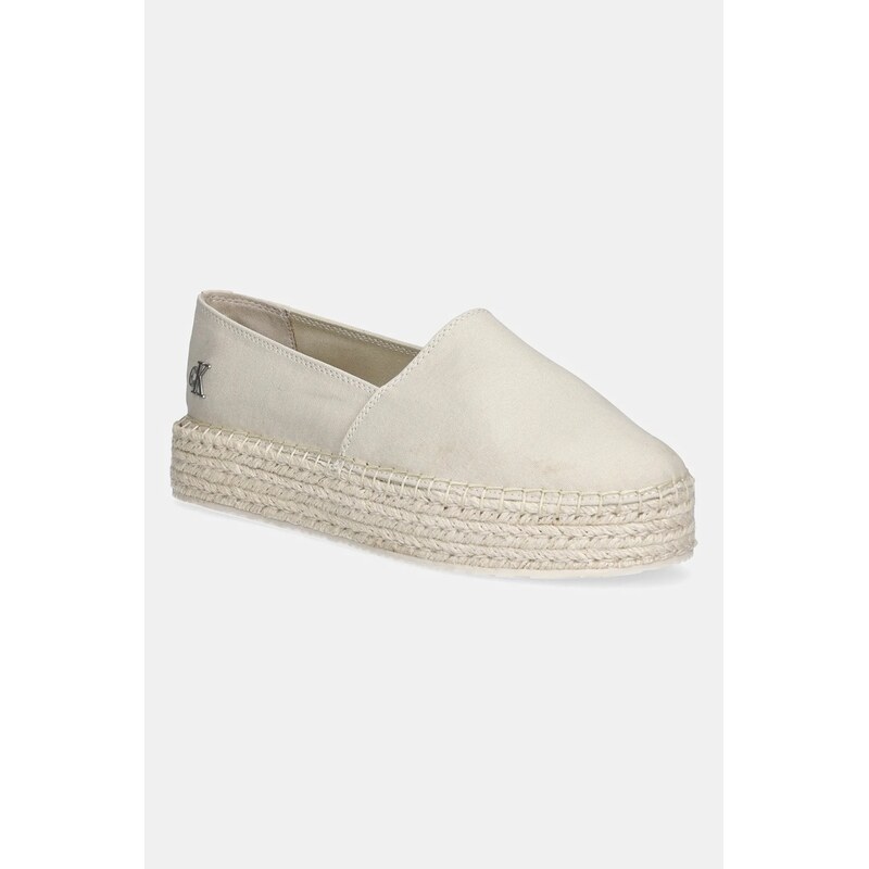 Espadrilky Calvin Klein Jeans FLATFORM ESPADRILLE MG/HDW 63155343