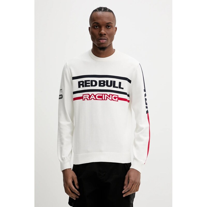 Bavlnený sveter Red Bull Racing x Pepe Jeans KNITTED MOTO CREW 63248586