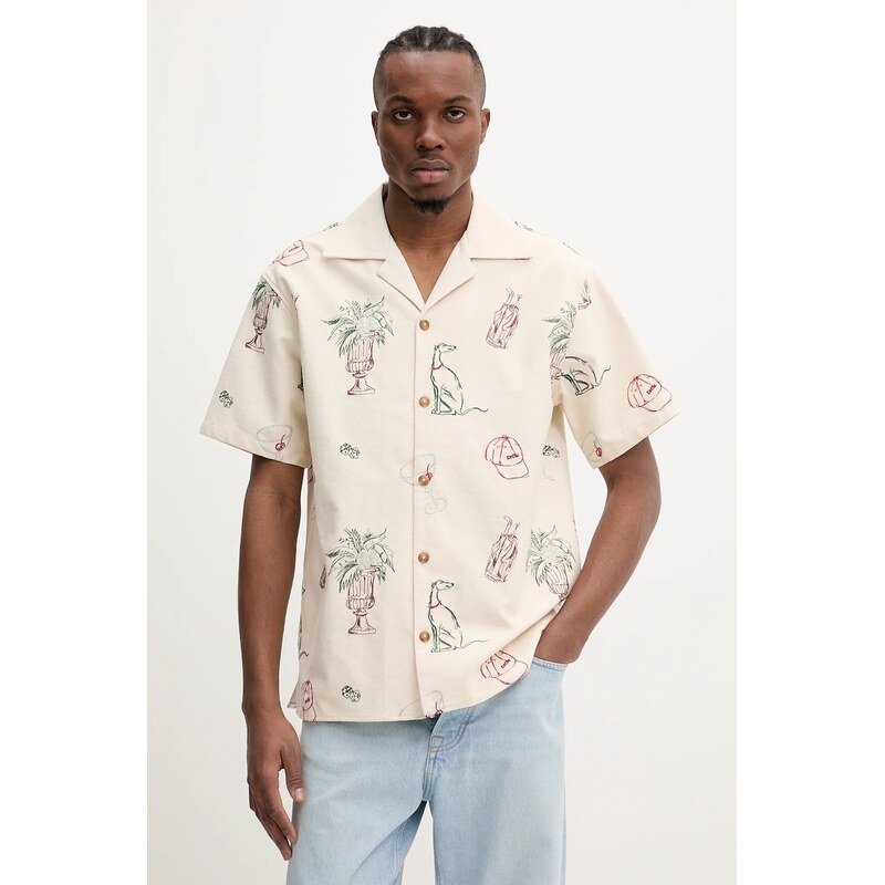 Bavlnená košeľa Drôle de Monsieur La Chemise Brodee Country Club 63248955