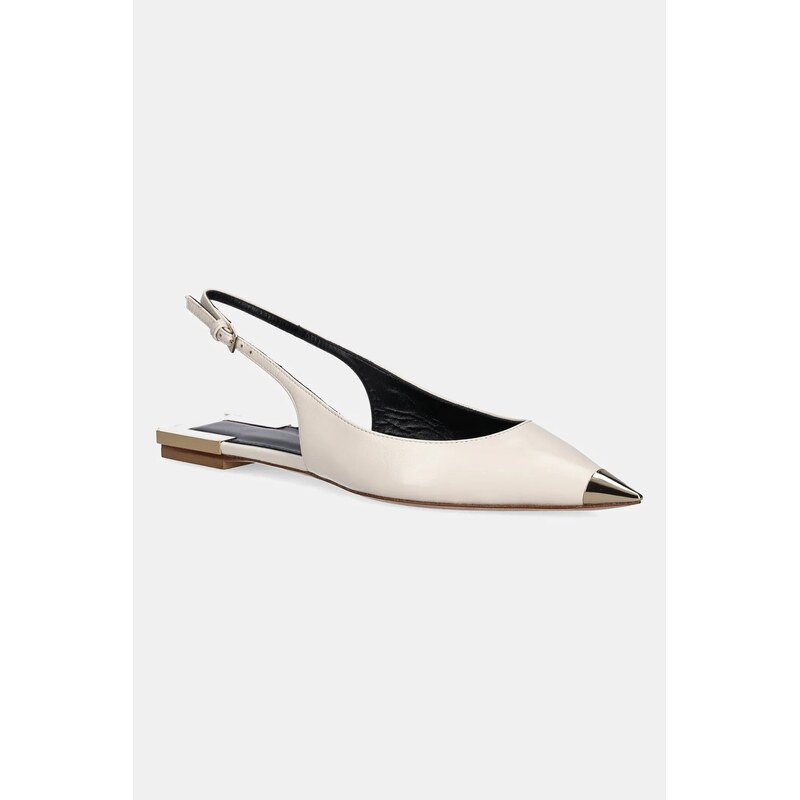 Kožené balerínky Elisabetta Franchi 63999254