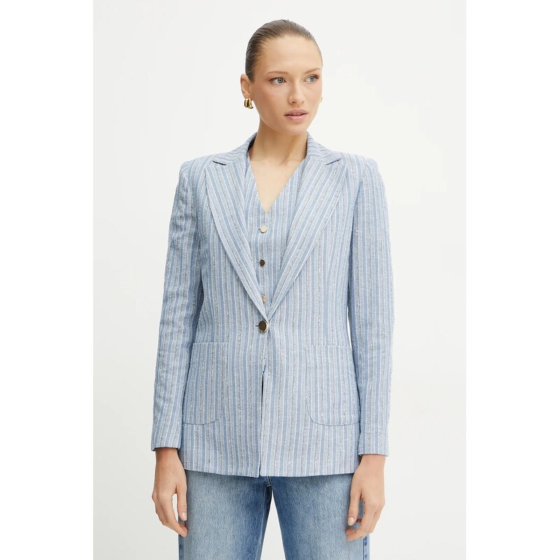 Sako s prímesou ľanu Fracomina 63300816