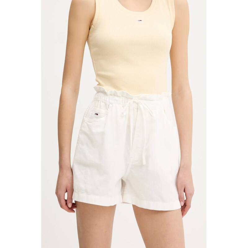 Šortky s prímesou ľanu Tommy Jeans 63269620