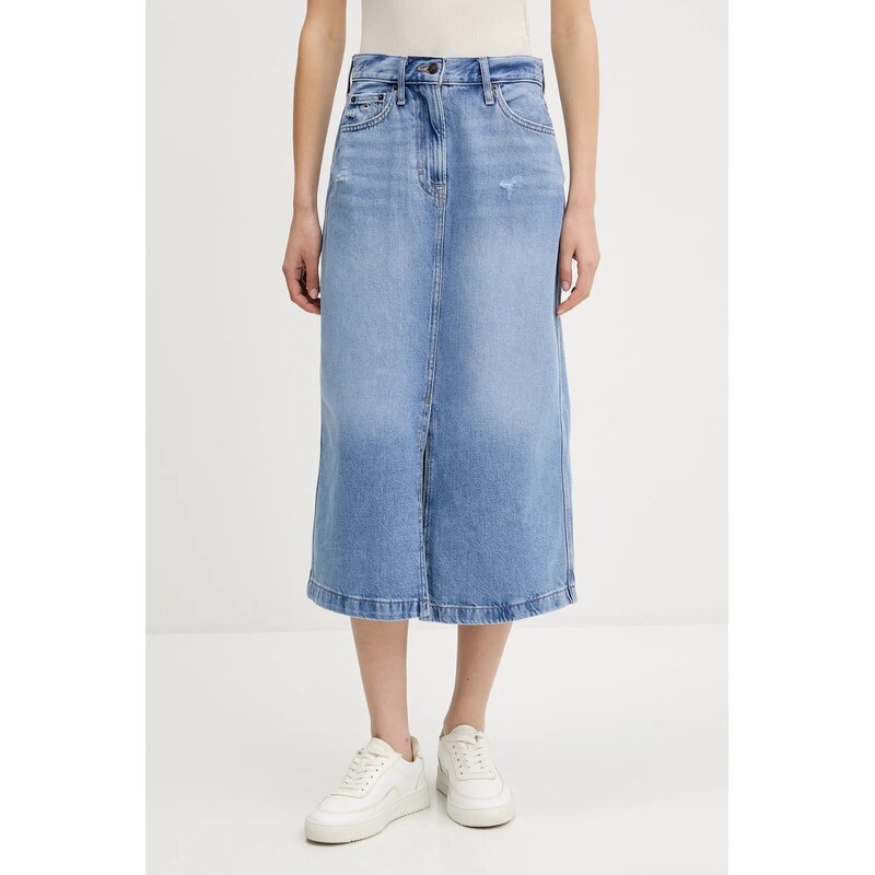 Rifľová sukňa Tommy Jeans 63341452